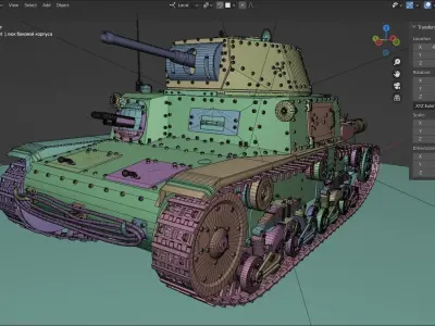 Carro armato M13 40 Free 3D model