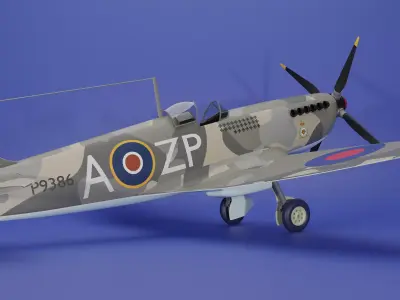 Supermarine Spitfire 3D model get