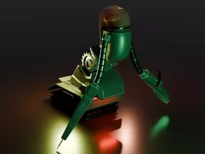 Killer Robot Low-poly 3D model