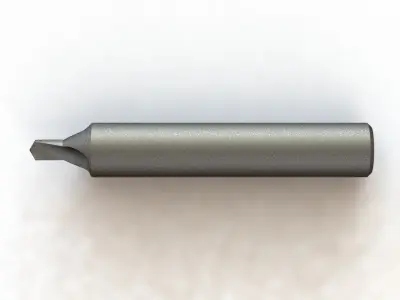Broca de Centro Center Drill dia 8 x 50 Corte Cut dia 3 x 5 3D model