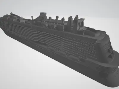 Quantum Of The Seas cruise ship 3D print model 3D print model