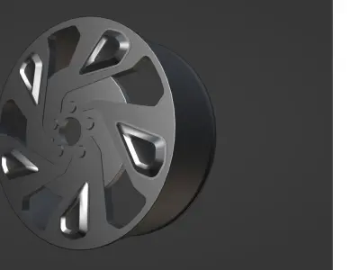 Steel Car Wheel  3D model
