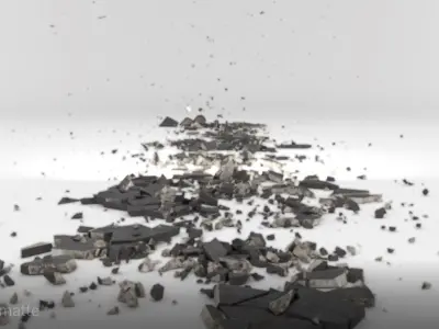 Bomb Crack Ground SPoint 01 Matte Low-poly 3D model