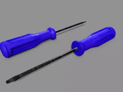 screwdriver Low-poly 3D model 42