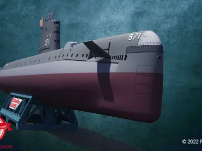 USS Nautilus SSN-571 Print 3D print model