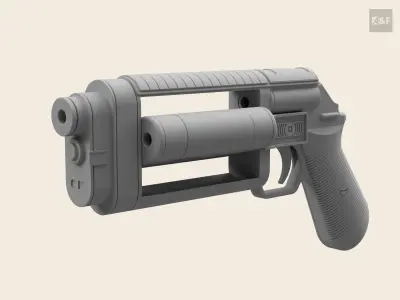 Cassian Andor Bryar Blaster Pistol Free 3D print model