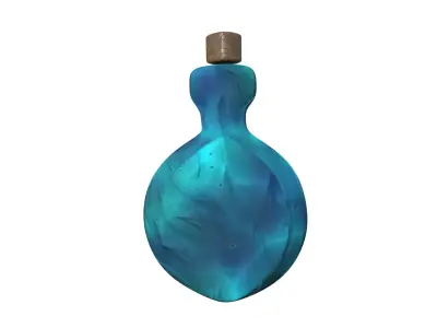 The flasks are clean High and LOW poly model  Free low-poly 3D model