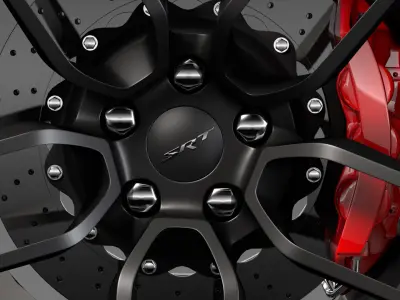 Dodge Challenger Hellcat Widebody 2017 wheel 3D model