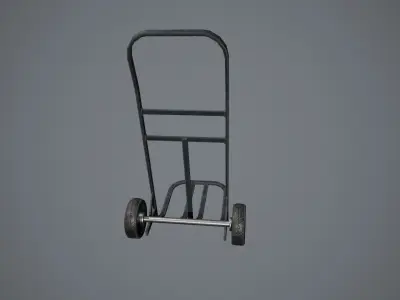 Stylized Hand Truck - Trolley Prop Low-poly 3D model