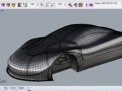 Car Body Concept 1 Free 3D model