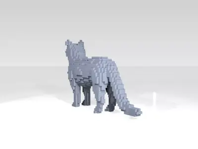 Cat Voxel 3D model