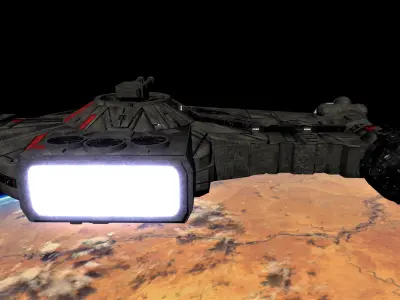 STAR WARS - YT2400 LIGHT FREIGHTER Low-poly 3D model