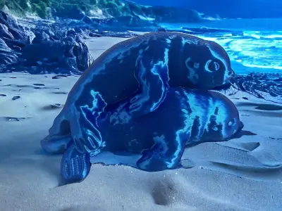 OTARIES HUGGING Free 3D print model