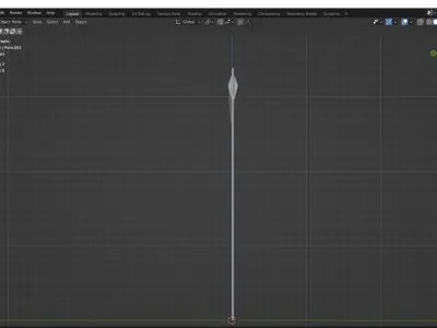 Scythe Shinigami Low-poly 3D model