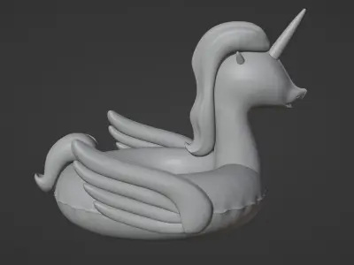 Inflatable Unicorn Toy  3D model