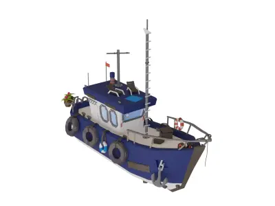 Special Boat  Free low-poly 3D model