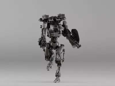 S00010 Advanced Military Combat Mech 3D print model