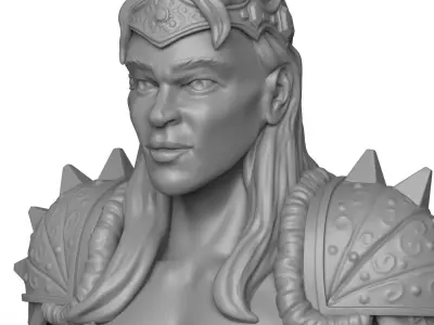 Female Warrior Statue 3D print model purchase