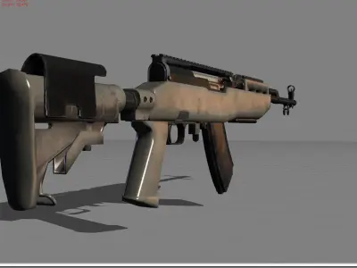 SKS Pubg  Low-poly 3D model
