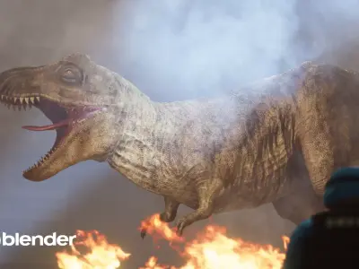 Monster Tyrannosaurus Rex Dinosaur Low-poly 3D model purchase