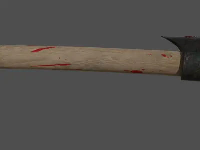 Bloody Axe Free low-poly 3D model