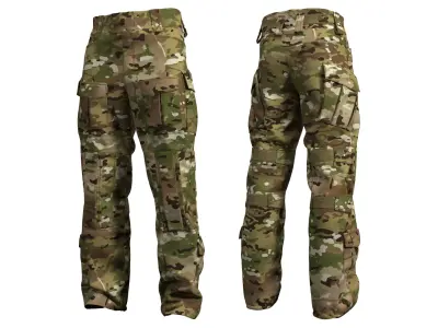 VKPO 3 Russian Army Combat Pants - Marvelous Designer 3D model