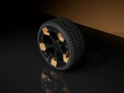 C5SMC type A wheel 3D model