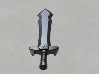 Noble Sword Low-poly 3D model