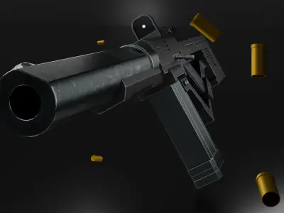 subfusil   Low-poly 3D model