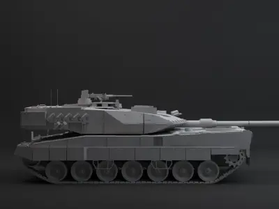 leopard 2a7 hpoly 3D model