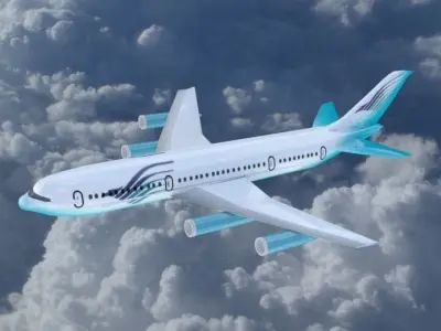 Passanger Airbus VY-0105 3D model