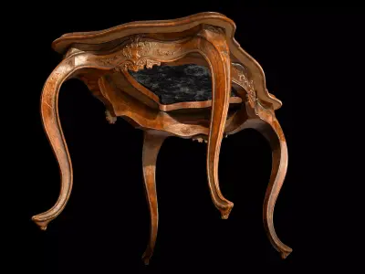 Antique French Centre Table Low-poly 3D model