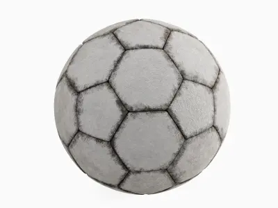 Dirty Soccer Ball 01 3D model
