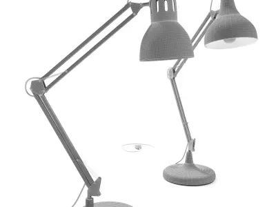 Set table lamp 2 3D model