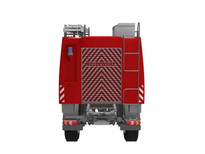 Mercedes Unimog U535 Fire Truck  3D model