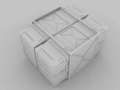 UNSC Military Crate 3D model