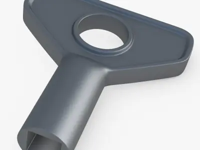 Wrench 3D model without texture 3D model
