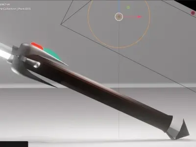 Ninja sword Free 3D model