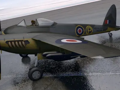 DeHavilland Hornet F Mk-1 3D model