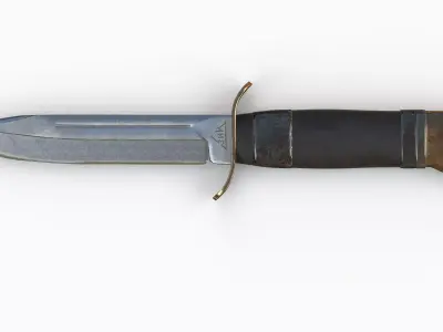 Combat Knife HP40 Low-poly 3D model