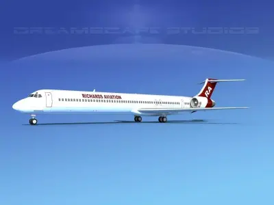 McDonnell Douglas MD-90 Richard Aviation 3D model