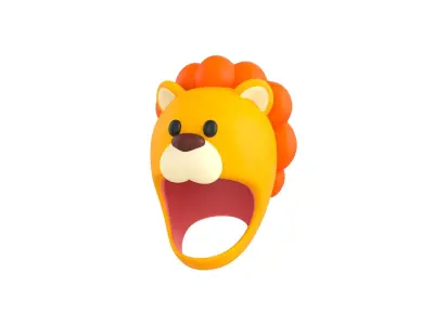Prop041 Lion Hat 3D model