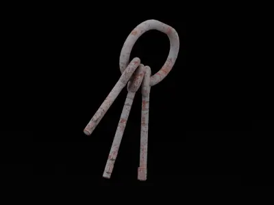 Treasure Keys Low-poly 3D model