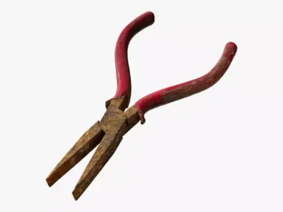 Anydrafts Old pliers 01 Low-poly 3D model