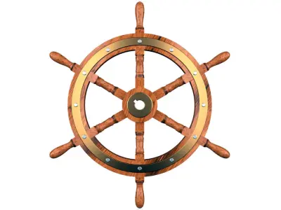 Ship Wheel 3D model