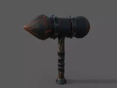 Great Axe - PBR Low-poly 3D model