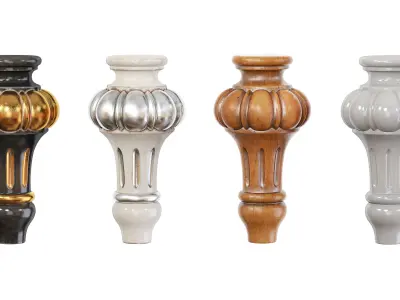 Classic leg 082 3D model