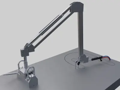 Torch arm 3D model