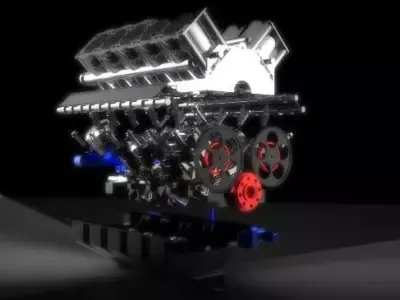 V10 Engine  Free 3D model