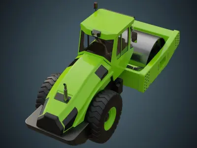 Compactor 1 Untextured 3D model
